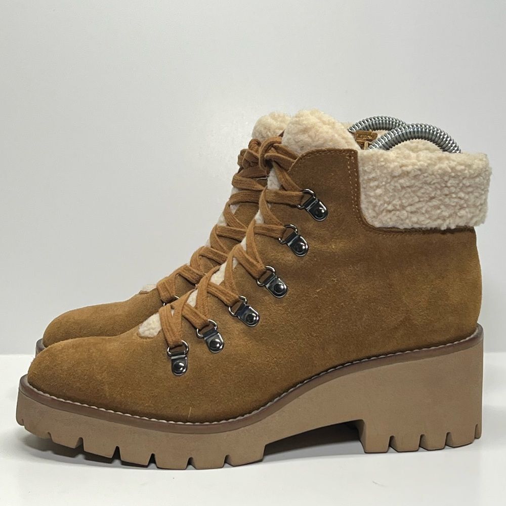 Blondo Womens Devin Waterproof Suede Boots in‎ Camel 8M